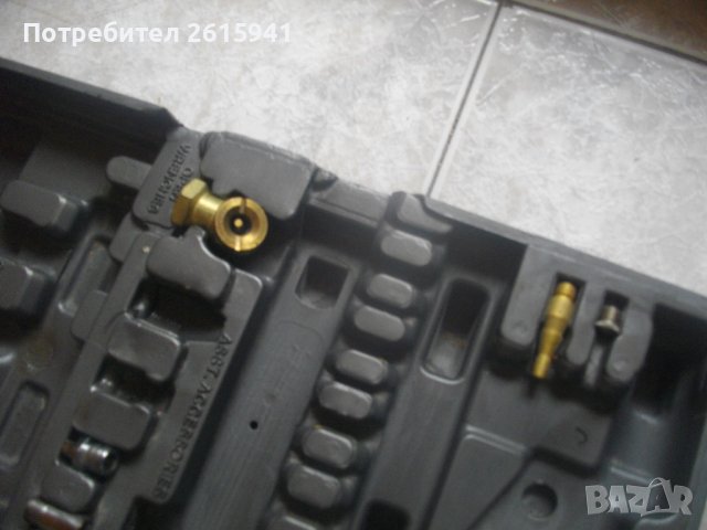 Немски Комплект 4 бр. Пневматични Инструменти-Пневматичен Ексцентър Виброшлайф/Секач Къртач/Обдухвач, снимка 15 - Други инструменти - 42097313