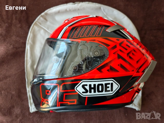 Каска за мотоциклет Shoei X Spirit 3 Marc Marquez/MM93 Sz.M, снимка 2 - Аксесоари и консумативи - 54160368