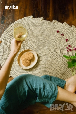 🌿 Килим от естествени материали – Лукс и уют