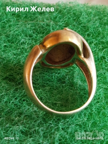 Ретро Арт бижу сребърен пръстен майсторска изработка 52965, снимка 5 - Пръстени - 53981755
