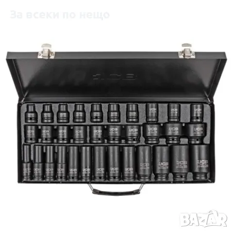 Комплект ударни вложки 33 части 1/2 ( 8 - 32 мм ) JCB, снимка 3 - Други инструменти - 50366274