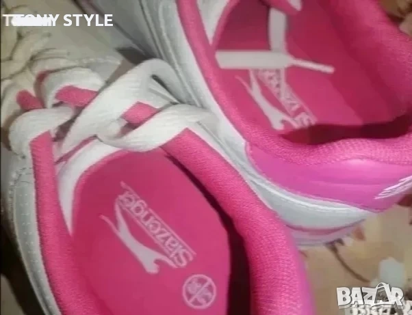 SLAZENGER Оригинал Нови Дамски Кожени Маратонки 39, снимка 7 - Маратонки - 51705601