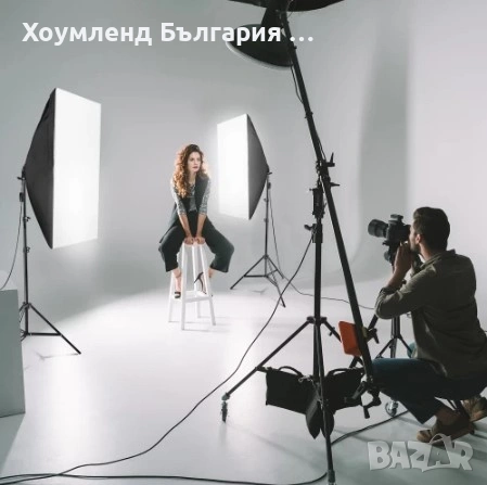СОФТБОКС Светлина за фотография 150W , светлина за студио тип SoftBox, снимка 2 - Чанти, стативи, аксесоари - 54331905