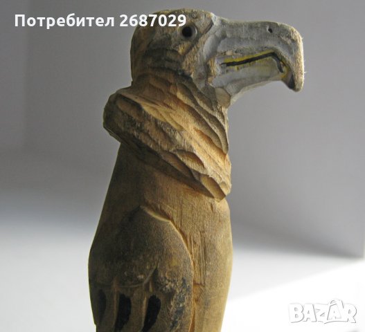 бастун с орел дърворезба, стар, снимка 1 - Други ценни предмети - 29731766
