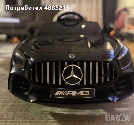 Акумулаторна кола Mercedes Benz AMG GTR, 12V с меки гуми и кож.седалка, снимка 2 - Детски велосипеди, триколки и коли - 55845378