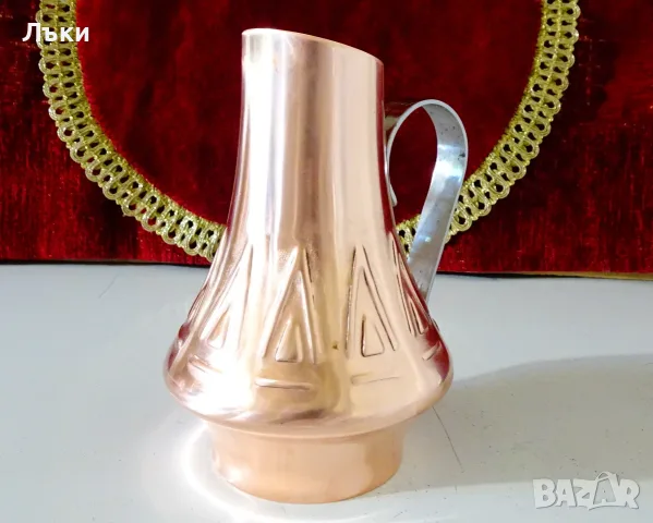 Медна кана за вино 500 мл.,чиста червена мед. , снимка 4 - Антикварни и старинни предмети - 55992098