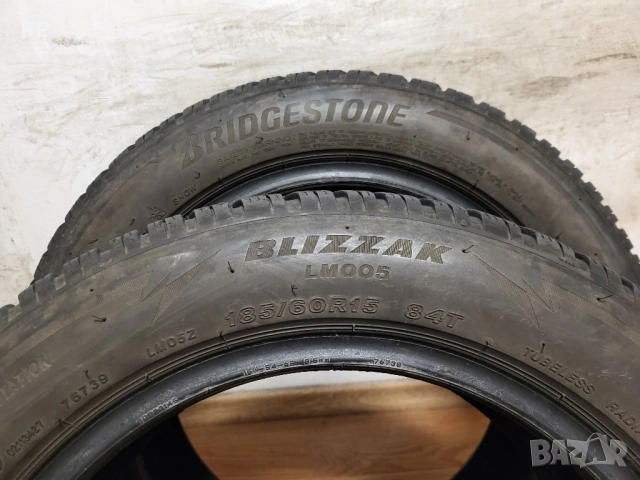 2 бр. 185/60/15 Bridgestone / зимни гуми, снимка 7 - Гуми и джанти - 52446910