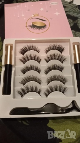 5 чифта магнитни изкуствени мигли с очна линия  