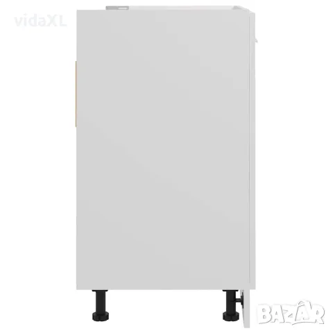 vidaXL Долен шкаф за мивка "Lyon", бял, 80x46x81,5 см, инженерно дърво, снимка 7 - Шкафове - 56147694