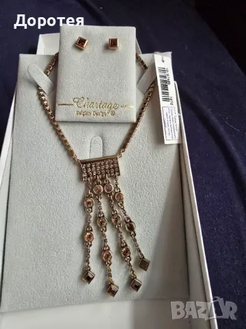 Колие и обеци , снимка 2 - Бижутерийни комплекти - 50051194