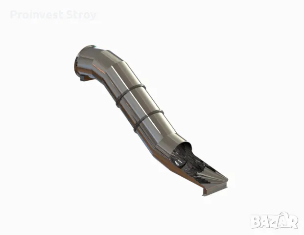 Улей прав тунел неръждаем за детски пързалки и съоръжения АС0056 280 см., Ф 78 см., H 1.90 м.