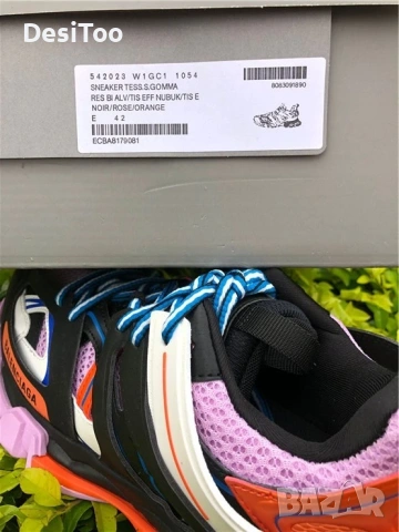 Balenciaga Track Sneaker "Black/Orange/Multicolor" , снимка 2 - Маратонки - 54359020