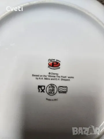 Чиния с Мечо Пух и чаша с Дядо Коледа , снимка 5 - Чинии - 48536504