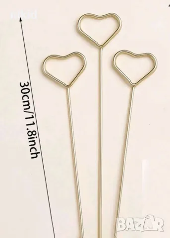 Метален държач държачи за картичка за букет букети цветя поставка визитка декорация, снимка 4 - Други - 48170602