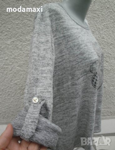 3XL Туника с красива детелина, снимка 7 - Блузи с дълъг ръкав и пуловери - 42613840