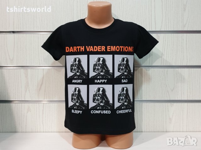 Нова детска тениска с трансферен печат Дарт Вейдър, Междузвездни войни (Star Wars), снимка 5 - Детски тениски и потници - 31649865