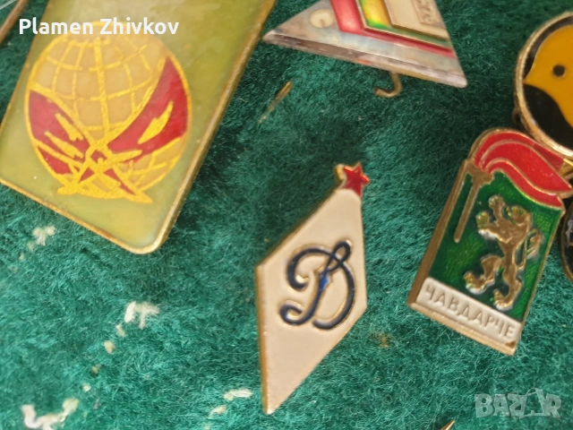 голяма стара колекция от значки с акцент СПОРТ, снимка 5 - Колекции - 54025384