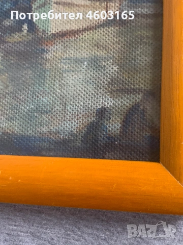 стара картина морски пейзаж, снимка 5 - Картини - 53938438