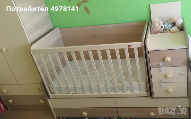 Продавам пълен комплект детско обзавеждане, снимка 4 - Спални и легла - 56485046