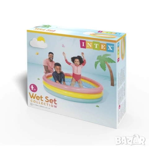 Детско басейнче 114х25см ИНТЕКС / Детски басейн за двор Intex, снимка 7 - Надуваеми играчки - 54347153