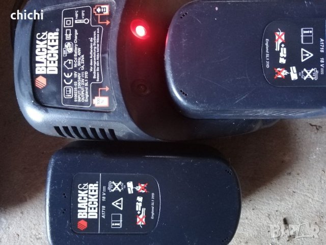 Зарядно BLACK&DECKER+ДВЕ БАТЕРИИ, снимка 3 - Батерии, зарядни - 39229244