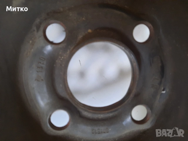 Летни гуми с желязни джанти 14 ки от Опел Астра F с четири дупки, снимка 4 - Гуми и джанти - 53973278