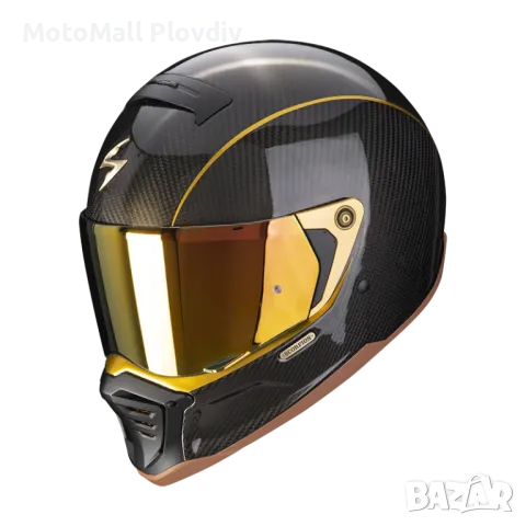Каска SCORPION EXO-HX1 CARBON SE Black-Gold