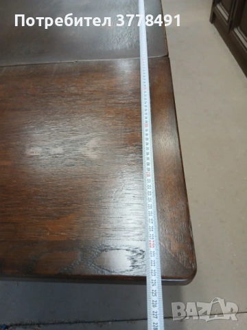 Старинна разтегателна маса изработена 1956 г., снимка 9 - Антикварни и старинни предмети - 54358952