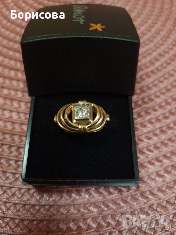 Златен дамски пръстен , снимка 4 - Пръстени - 38997410