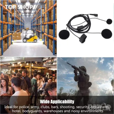 Слушалки и микрофон за мотоциклетна каска с К конектор, снимка 2 - Аксесоари и консумативи - 48928506