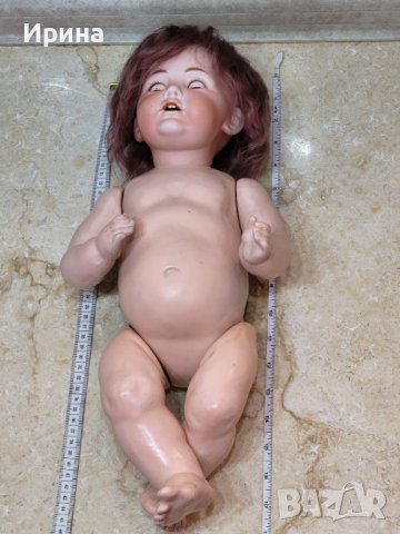 Антична бебешка кукла Хилда, произведена от Nippon преди 1921 г 45 см., снимка 15 - Колекции - 42213856