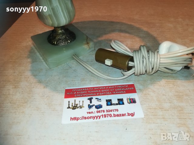 мрамор мед/месинг-антик лампа от франция 1702211035, снимка 11 - Колекции - 31846773