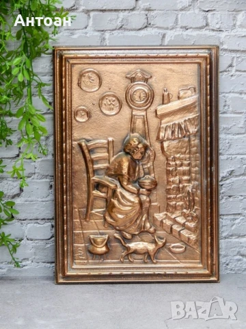 Медно пано - картина , снимка 2 - Пана - 50557126