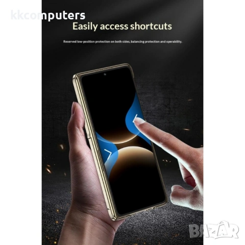 GKK магнитен калъф за Huawei Mate X7 с двойна ос на пантата и стойка, протектор, 3 цвята, снимка 5 - Калъфи, кейсове - 53111172