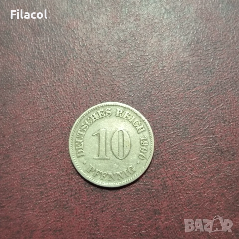 Германия империя 10 пфенига 1900 г. МД 'D' - Мюнхен
