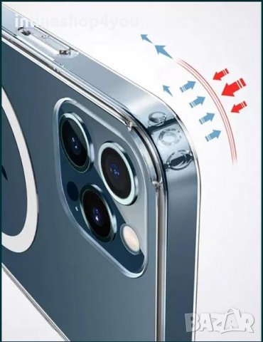 MagSafe Кейс за Apple iPhone 12 / 12 Pro / 12 Pro Max Mini Прозрачен, снимка 7 - Калъфи, кейсове - 31894007