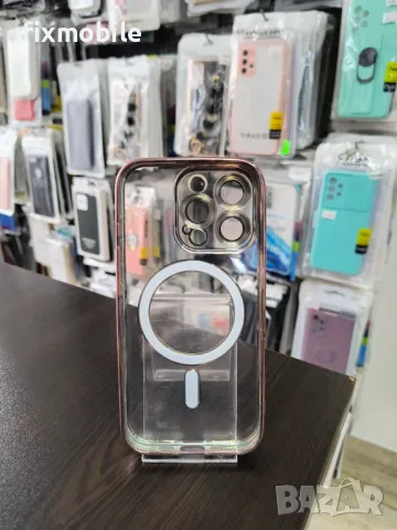 Apple iPhone 16 Pro Силиконов гръб/кейс Mag case, снимка 4 - Калъфи, кейсове - 49726355