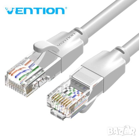 Vention Кабел LAN UTP Cat.6 Patch Cable - 3M Gray - IBEHI, снимка 1 - Кабели и адаптери - 44231619