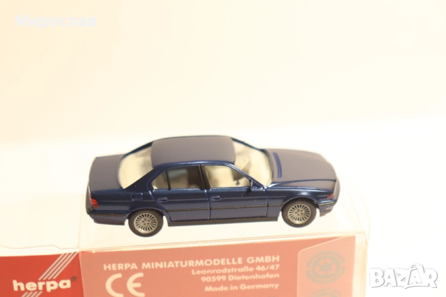 HERPA H0 1/87 BMW 7 МОДЕЛ КОЛИЧКА ИГРАЧКА, снимка 6 - Колекции - 51476812