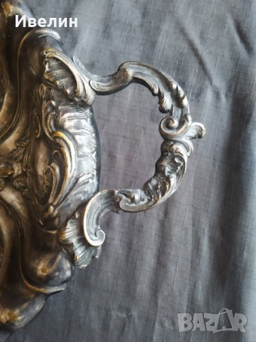 посребрена барокова фруктиера,купа, снимка 5 - Антикварни и старинни предмети - 29360937