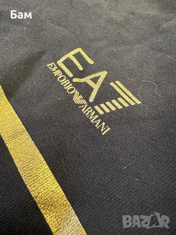 Мъжко!Emporio Armani 7 EA7 logo Hoodie размер Л, снимка 4 - Суичъри - 56106283