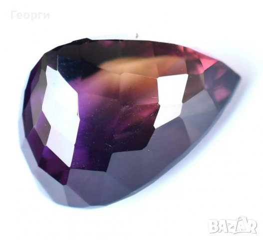 Красив натурален двуцветен сертифициран Боливийски Аметрин, снимка 3 - Други - 36952408