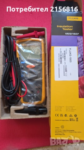 Fluke 1503 Insulation Tester, снимка 5 - Други инструменти - 53988704