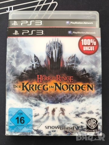 Lord of the Rings War in the north 3D ръкав Игра за PS3, ПС3 Playstation 3 LOTR Властелинът