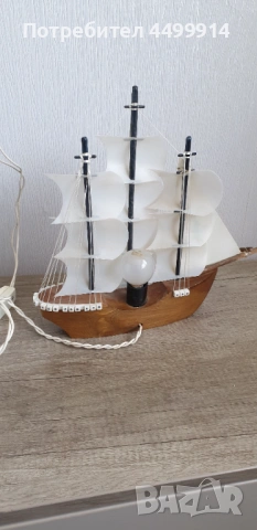 Нощна лампа кораб, снимка 4 - Антикварни и старинни предмети - 54326290