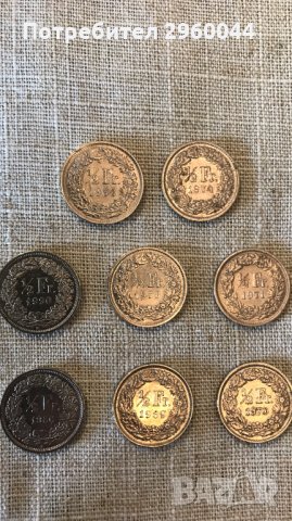 1/2 Fr.Швейцарски Франк, снимка 2 - Нумизматика и бонистика - 31595485