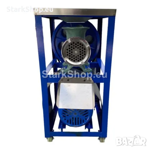 Професионална Чугунена Месомелачка Румънска №32 с Руски Електромотор с Двоен Ремък + Плот, снимка 2 - Други инструменти - 50394810