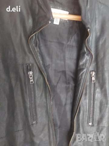 Две кожени якетаCalvin Klein Original Size L/ ARMANI Original 100% Кожа Мъжко яке, снимка 15 - Якета - 52226034