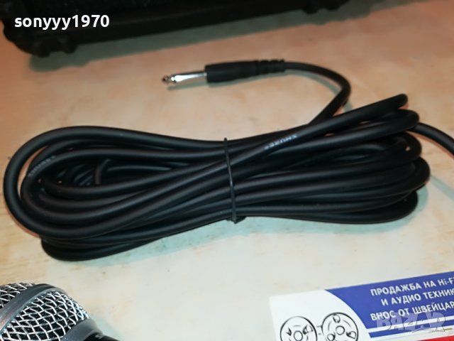 SHURE+CABLE-ВНОС GERMANY 0402231935, снимка 9 - Микрофони - 39555400
