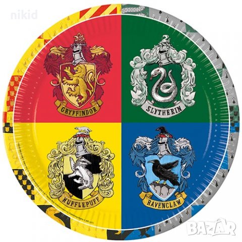 Хари Потър Harry Potter 8 бр големи картонени чинии чиийки парти рожден ден